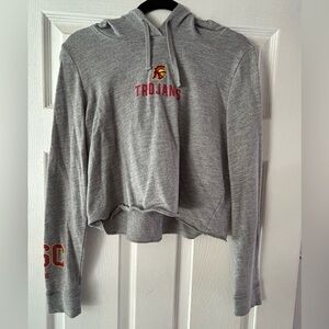 Gray Trojans Hoodie